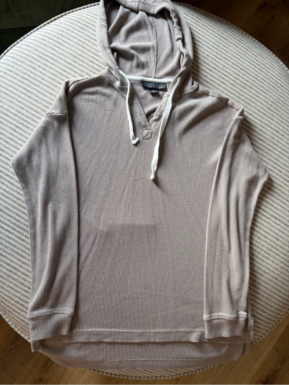 Free Fly Women’s Crewneck Waffle Hoodie - Taupe